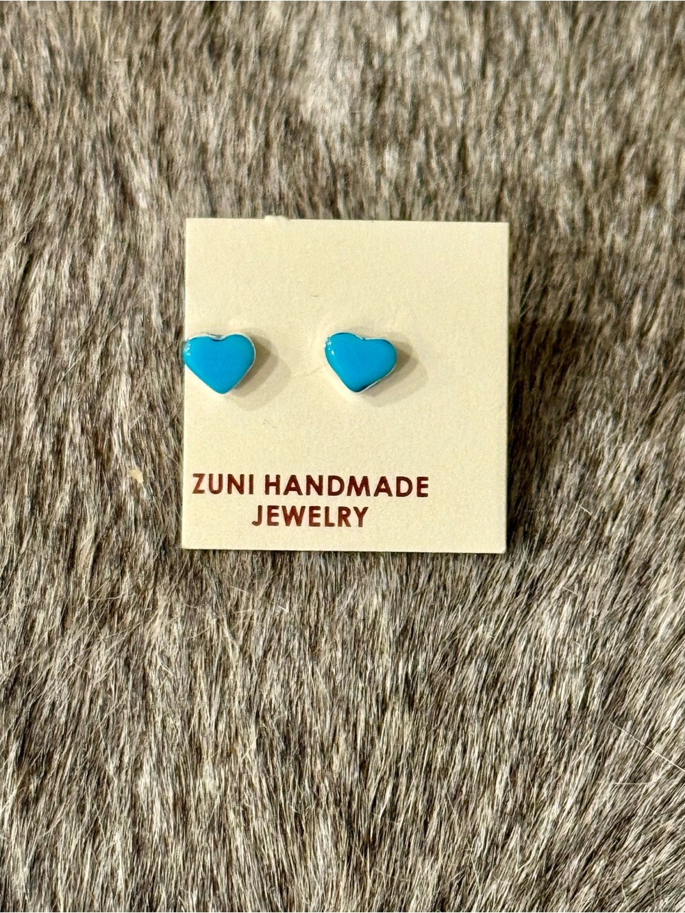 Turquoise Heart Stud Earrings